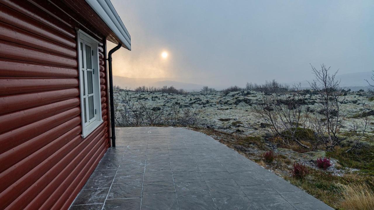 Вилла House In Lava Боргарнес Экстерьер фото