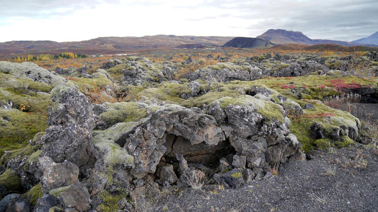 Вилла House In Lava Боргарнес Экстерьер фото