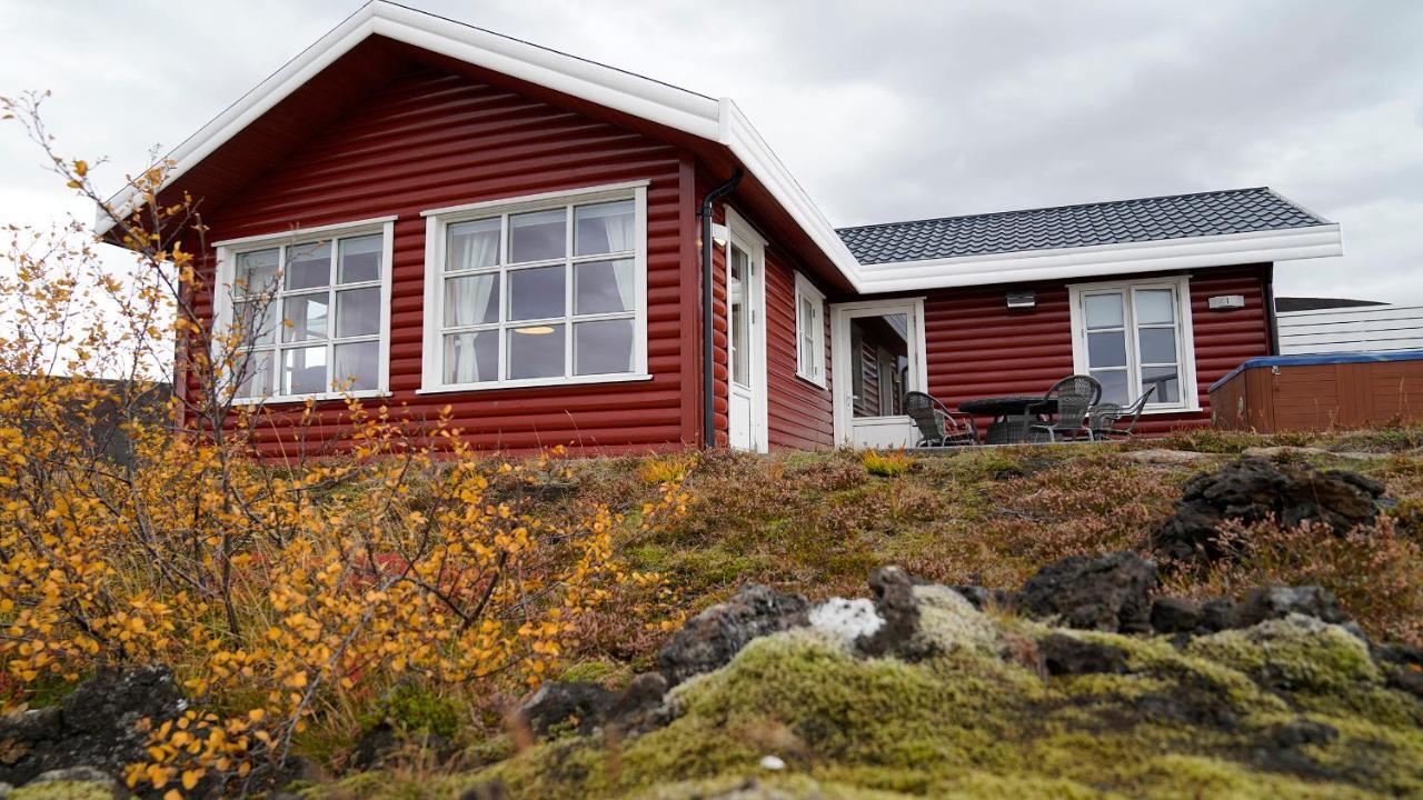 Вилла House In Lava Боргарнес Экстерьер фото